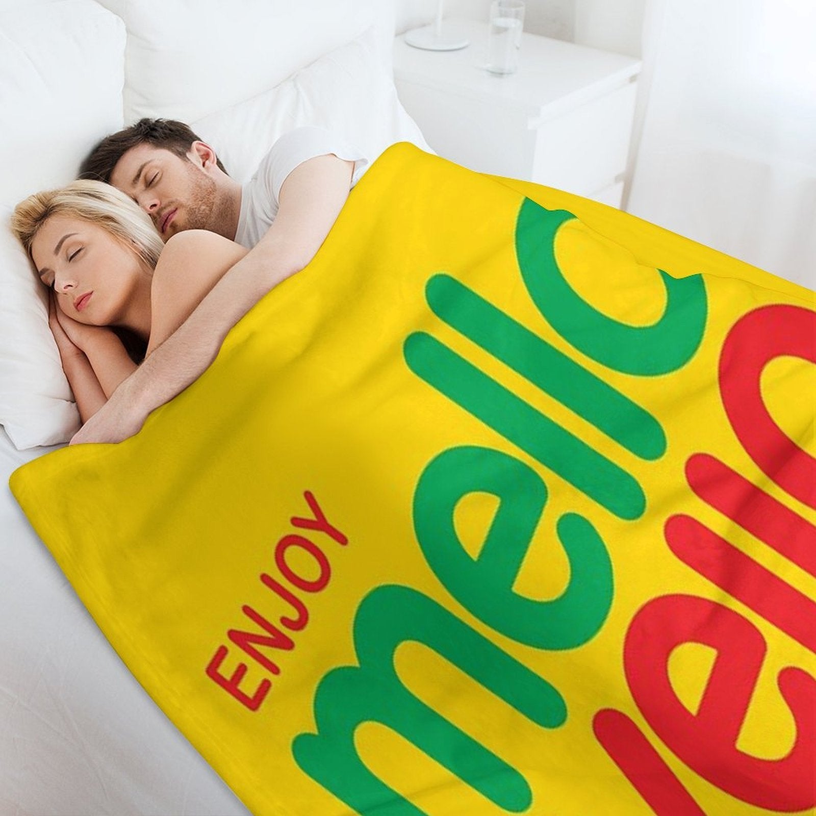 Enjoy Mello Yello Shrink-resistant Throw Blanket