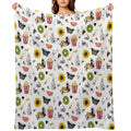 Harry Styles Song Illustration Collage Compact Throw Blanket