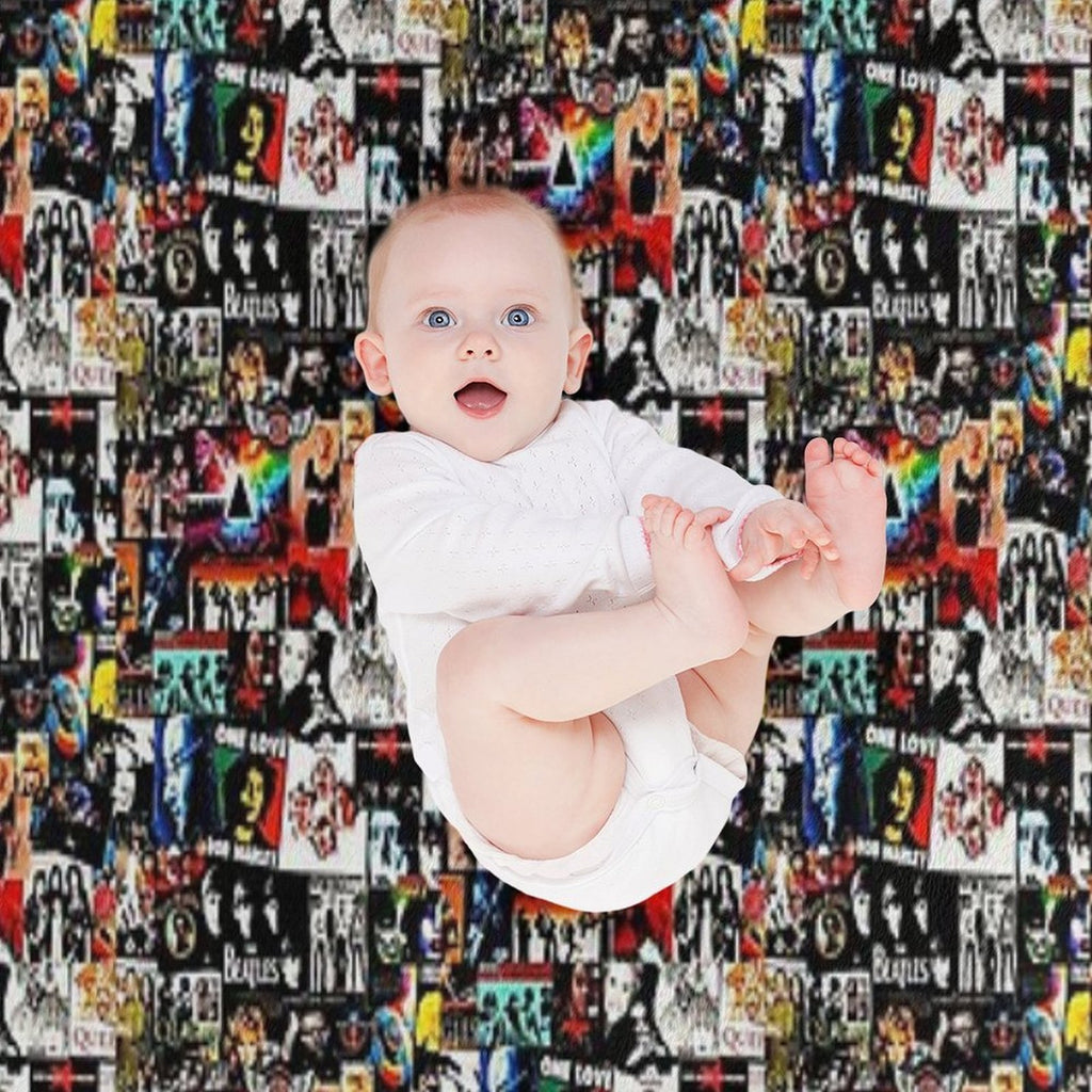 Rock Collage Anti-pilling Throw Blanket
