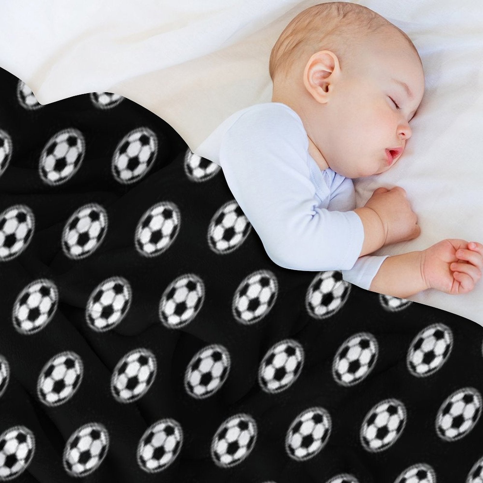 Soccer Ball  Football Icon Plush Throw Blanket