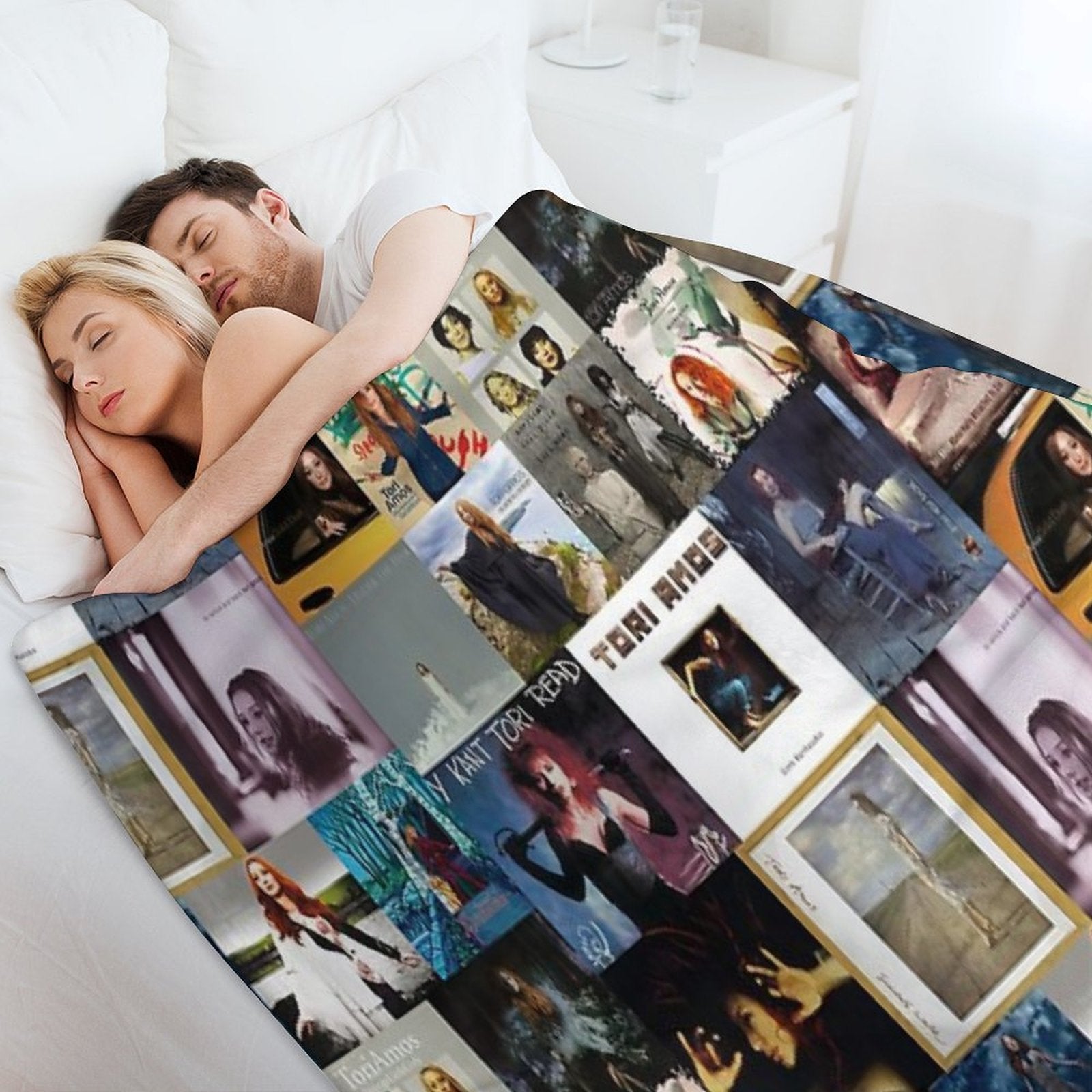 Tori Amos Album Records Collage Collection Print Gift-ready Throw Blanket