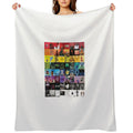 MUSIC COLLAGE Gift-ready Throw Blanket