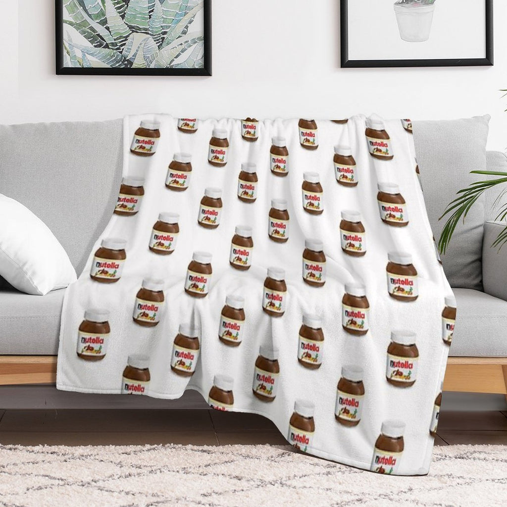 Real Nutella Easy Care Throw Blanket