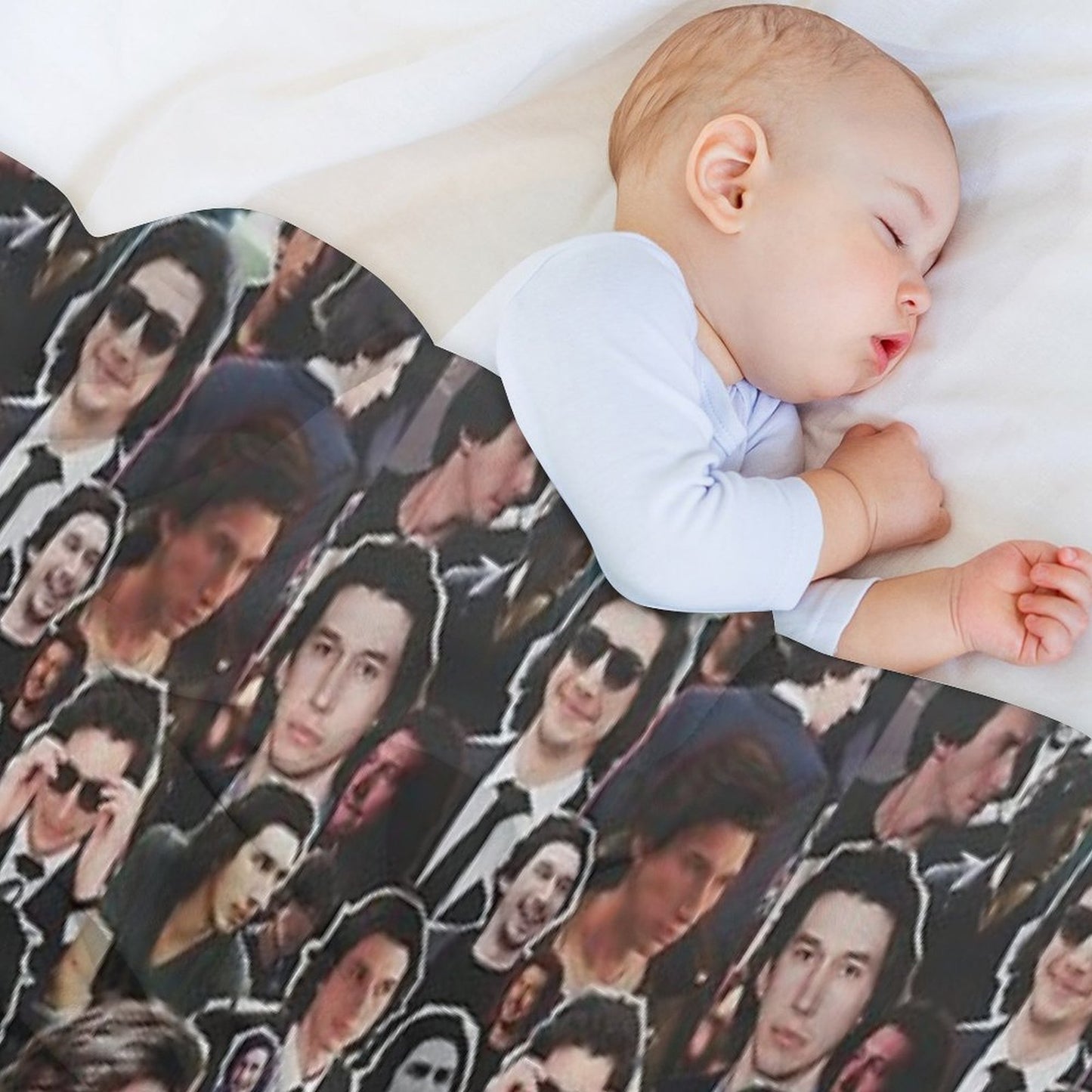 Assorted Adam Driver Collage Anti-pilling Throw Blanket