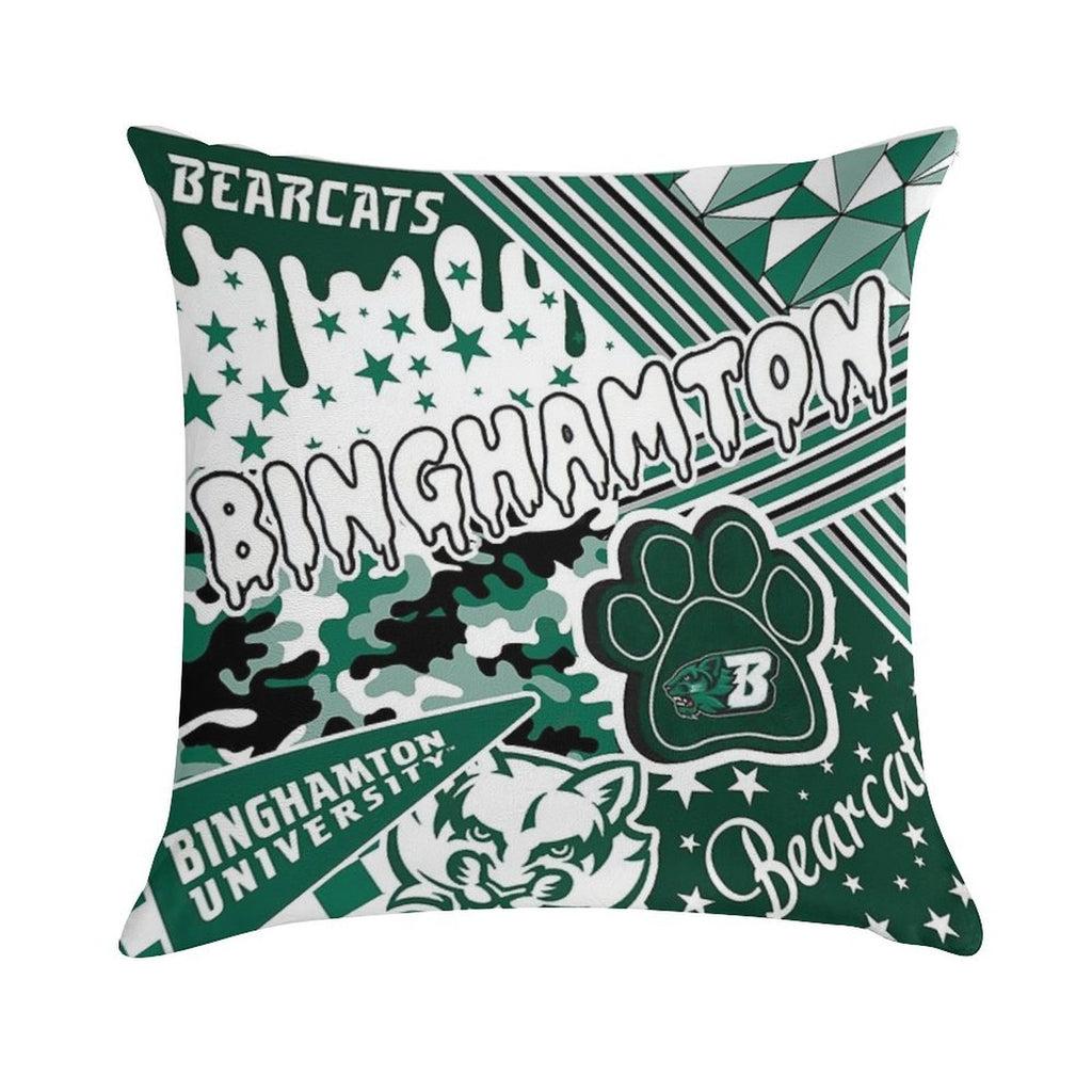 Binghamton University Soft Hidden Zipper Throw Pillow