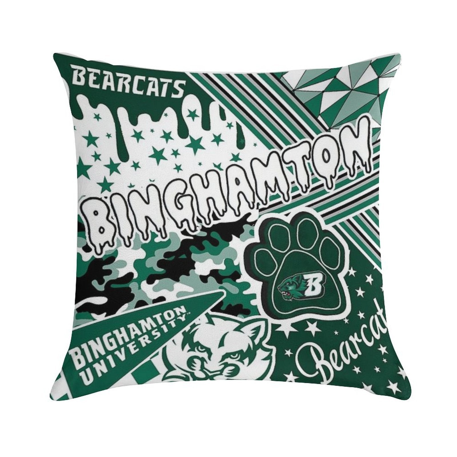 Binghamton University Soft Hidden Zipper Throw Pillow
