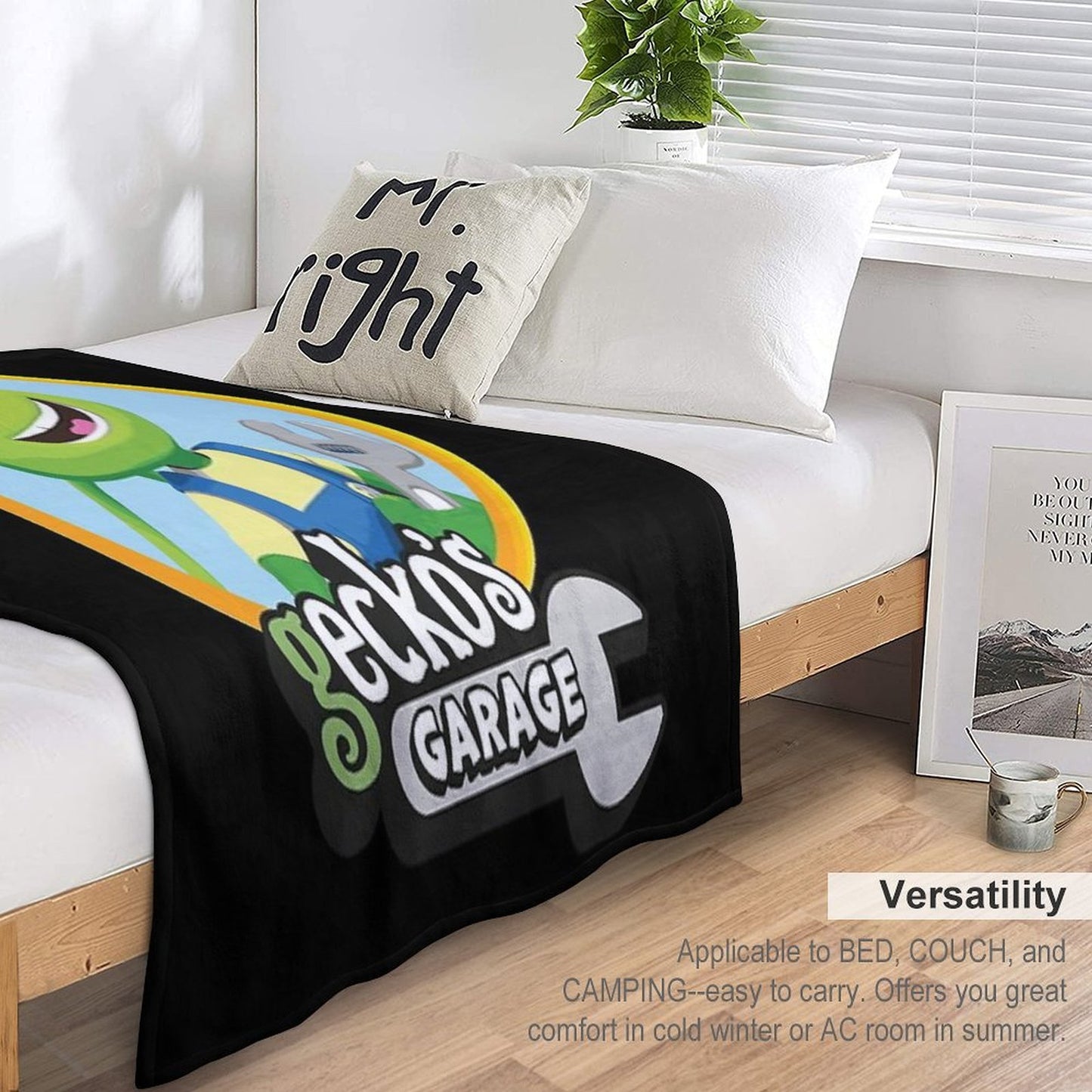 Kids Garage Gecko's GG Easy Care Throw Blanket