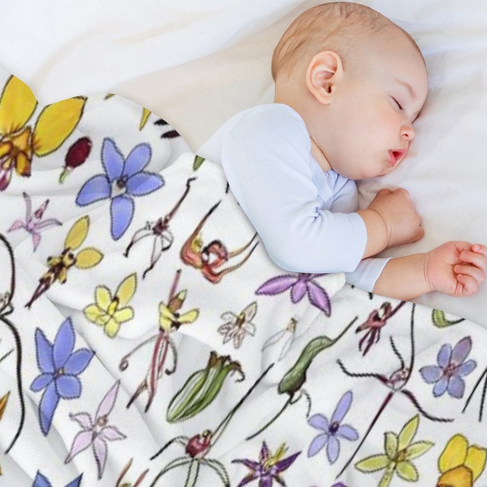 Australian Orchids Versatility Throw Blanket