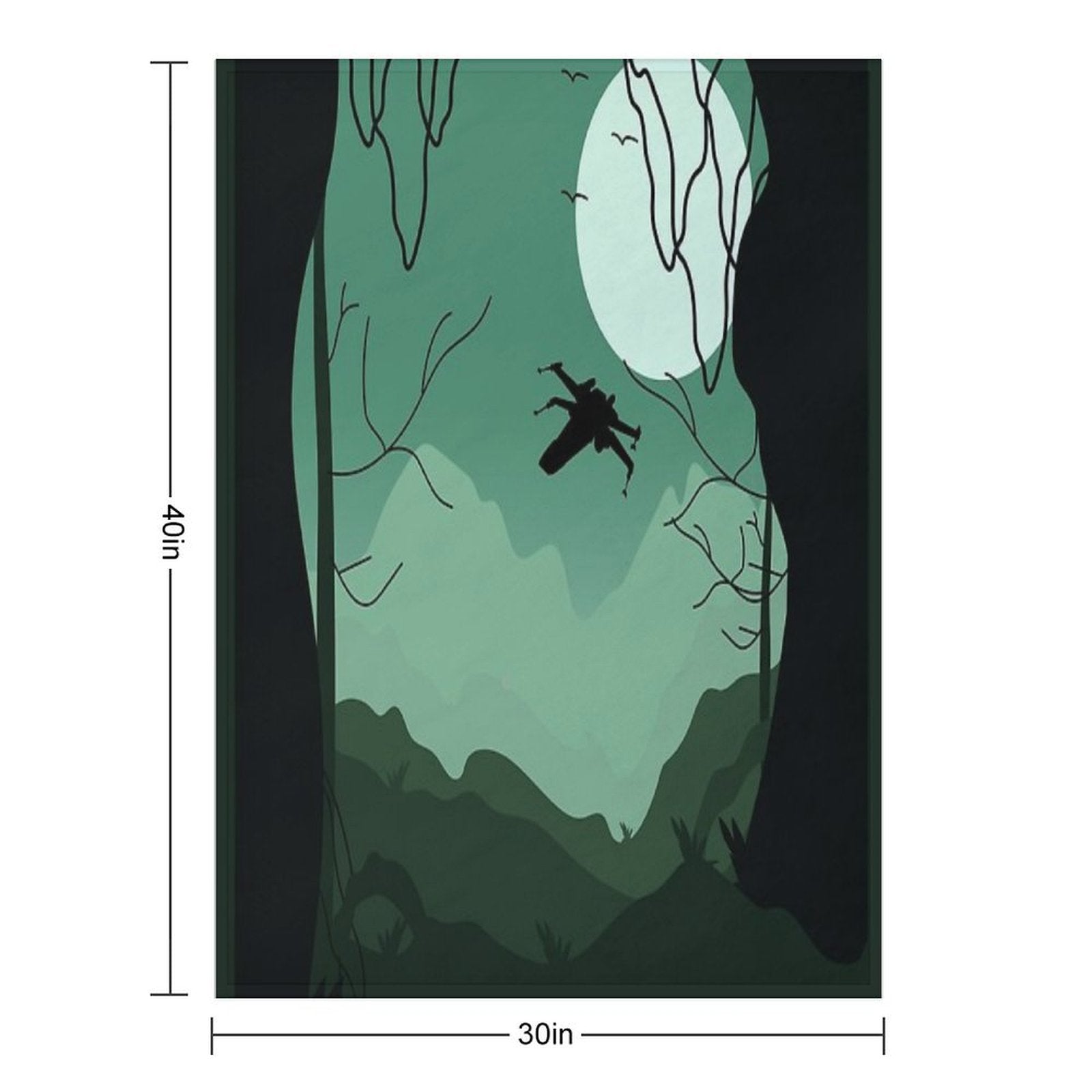 Visit Dagobah You Must Quick-dry Throw Blanket
