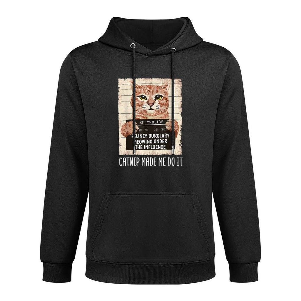 Catnip Made Me Do It Catnip Made Me Do It Orange Cat Customizable Surface Hoodie