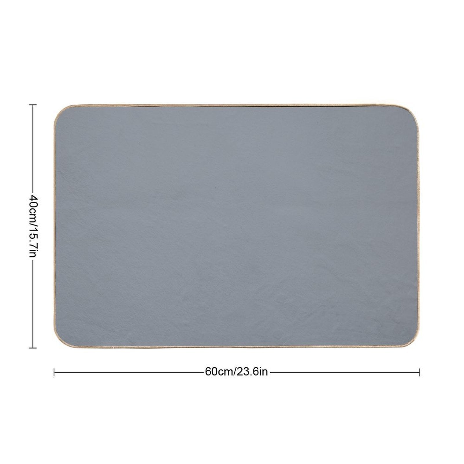 Lava Gray - Grey  Absorbent Bath Mat