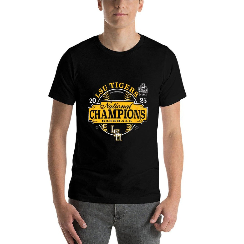 LSU Tigers Baseball National Champs 2025 MCWS Winner Comfortable T-Shirt