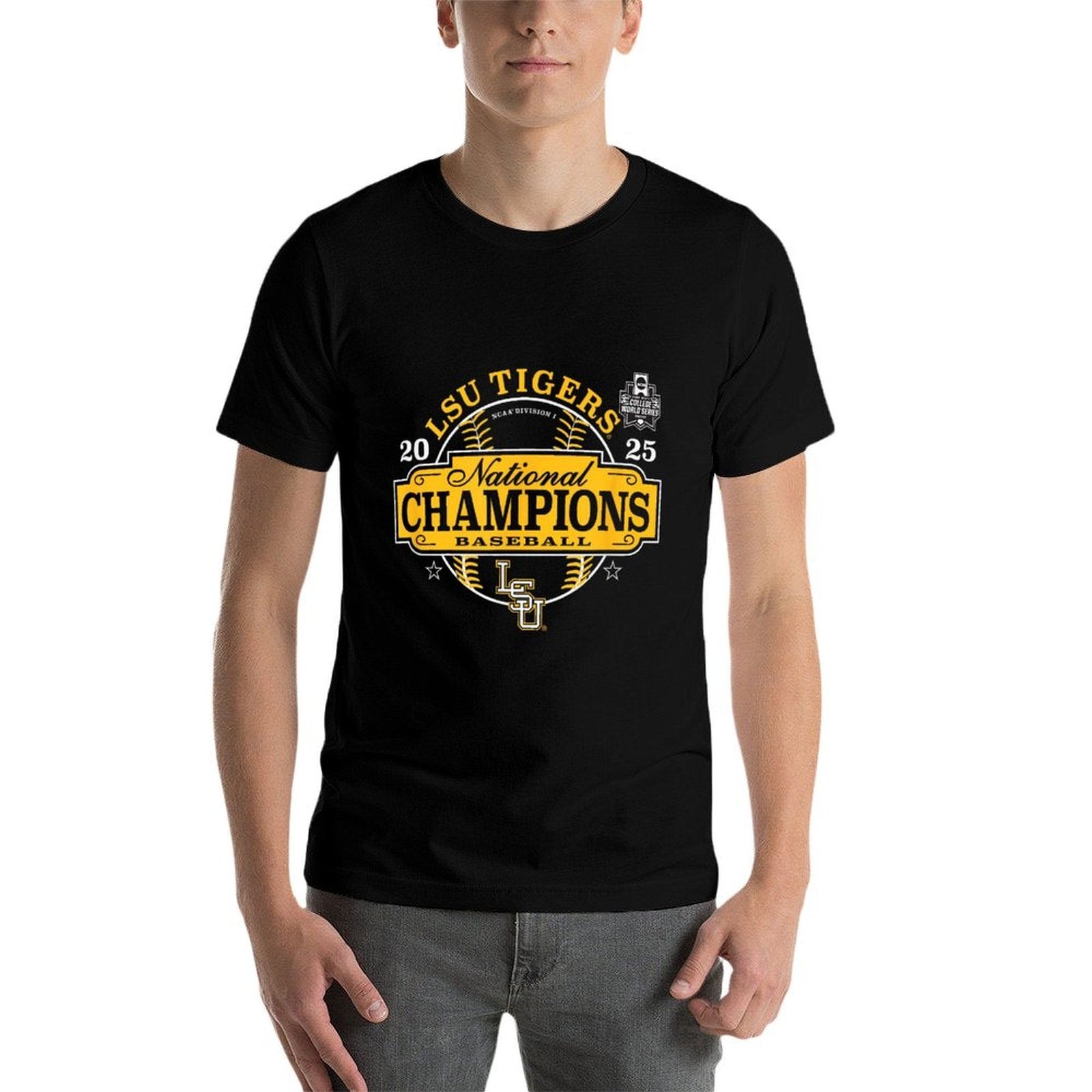 LSU Tigers Baseball National Champs 2025 MCWS Winner Comfortable T-Shirt