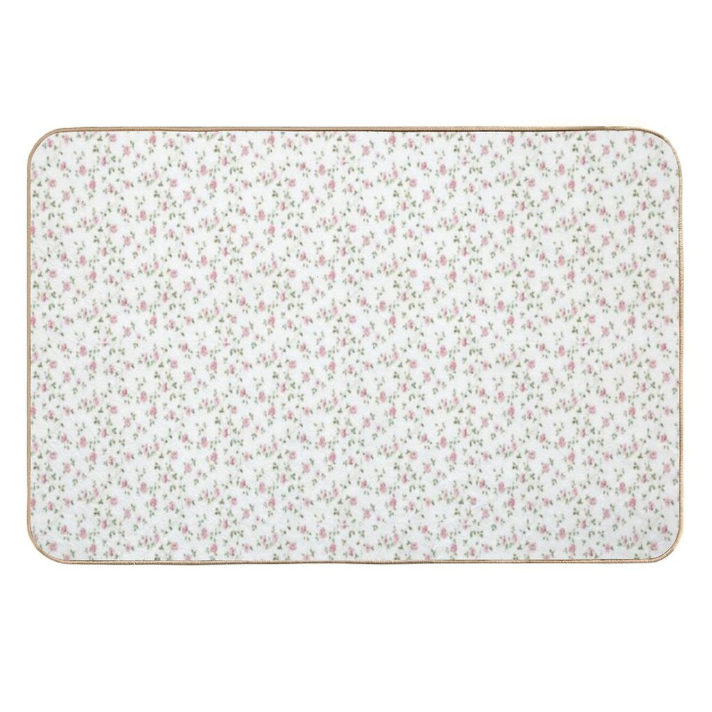 Coquette Floral Pattern  Easy Maintenance Bath Mat