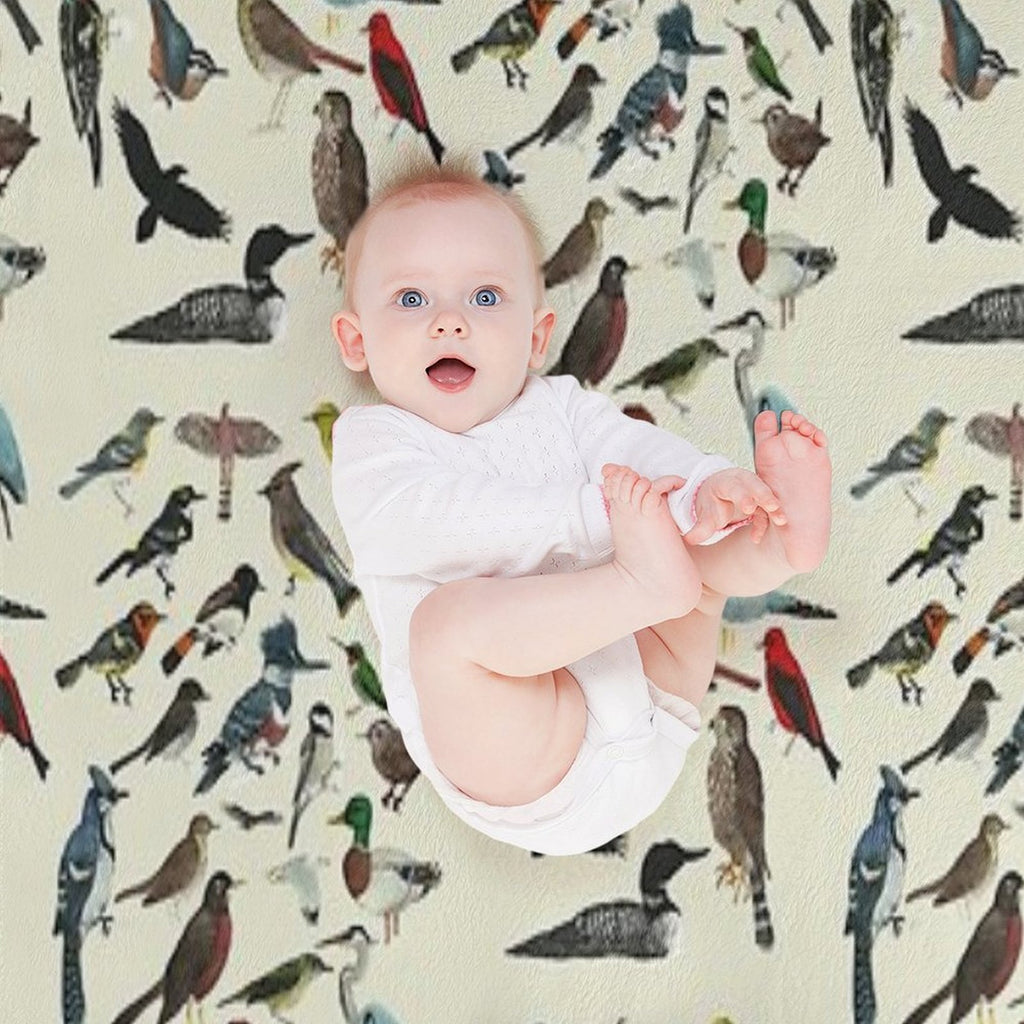 Bird Fanatic Sustainable Throw Blanket