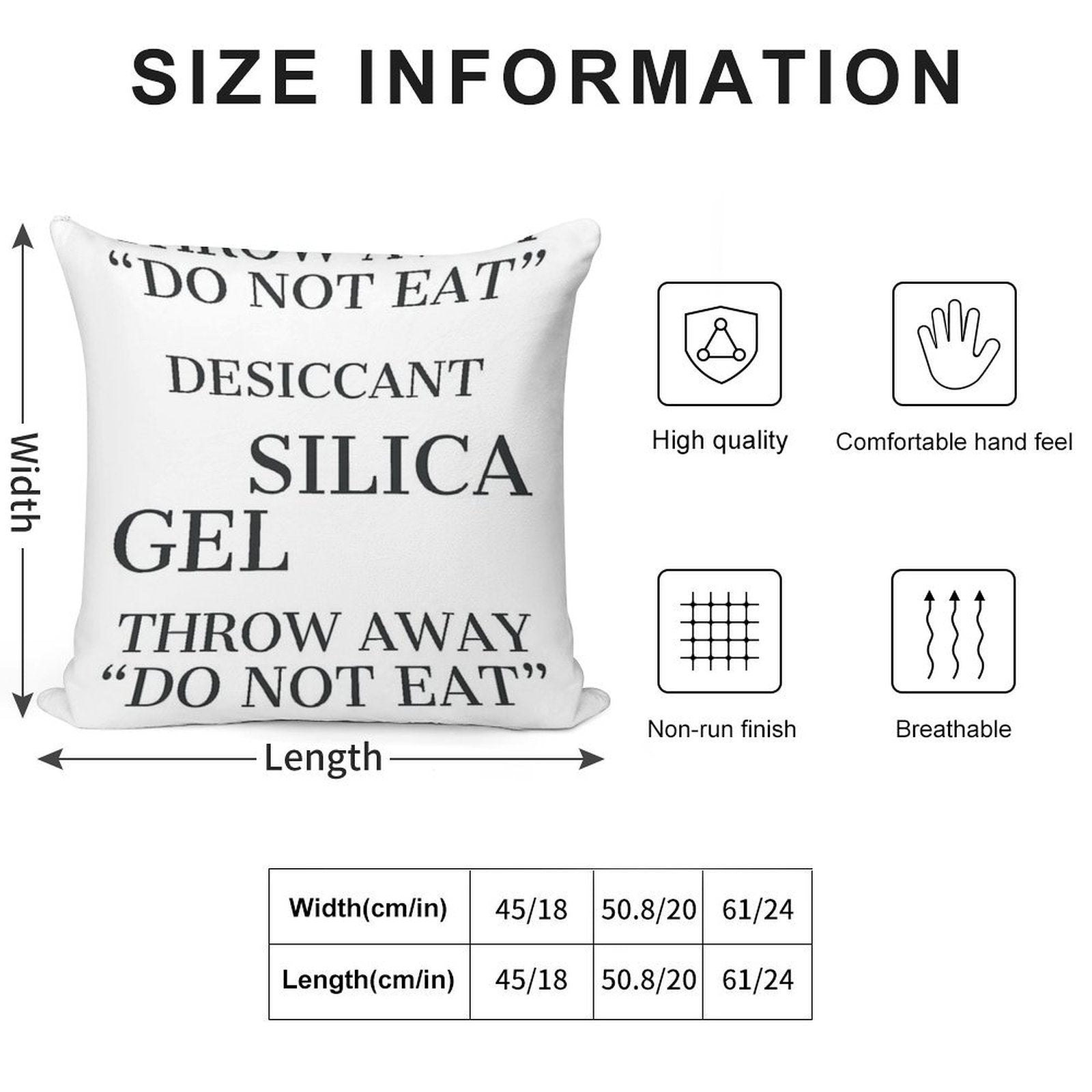 Silica Gels Soft Warmth Comfort Throw Pillow