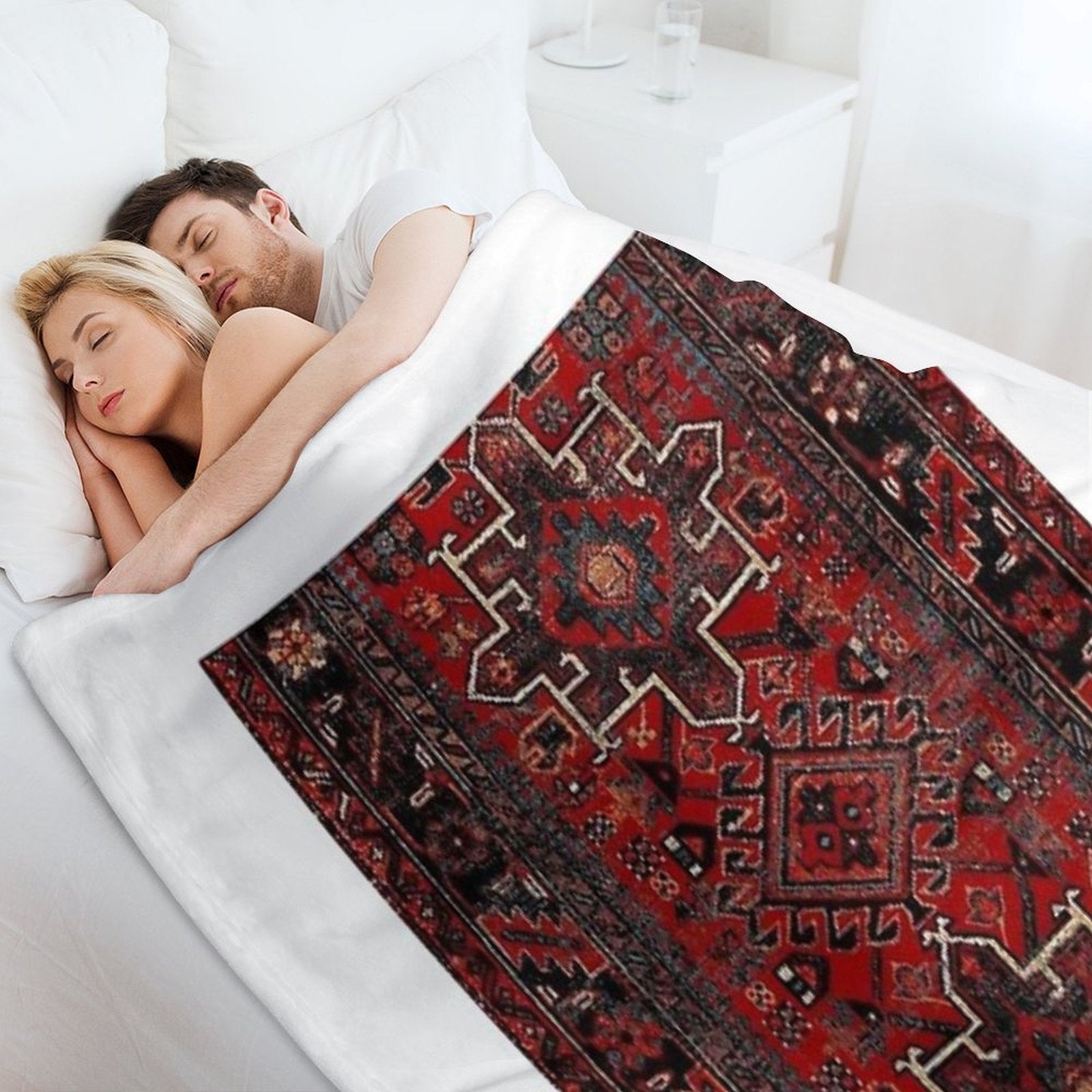 Oriental Rug Durable Throw Blanket