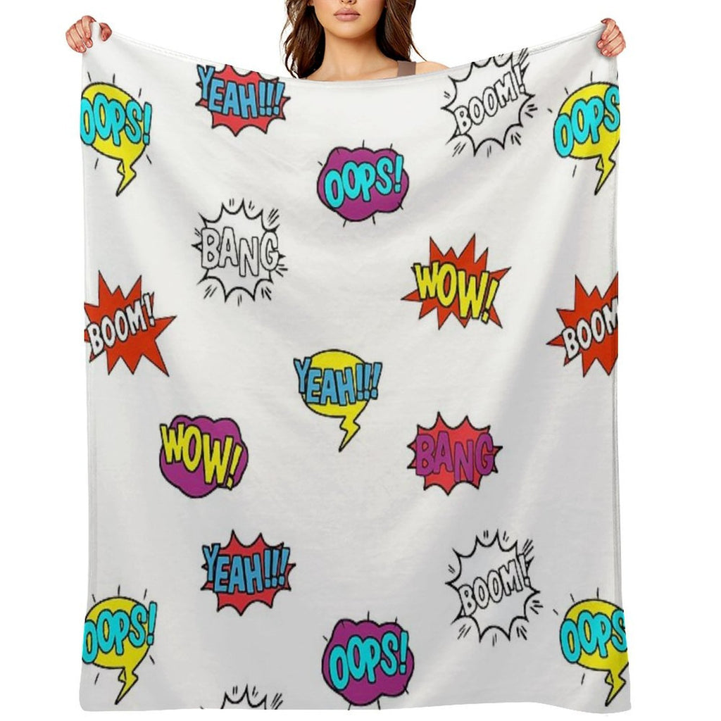 Pop Art Comic Book Style - LBC Eco-conscious Throw Blanket