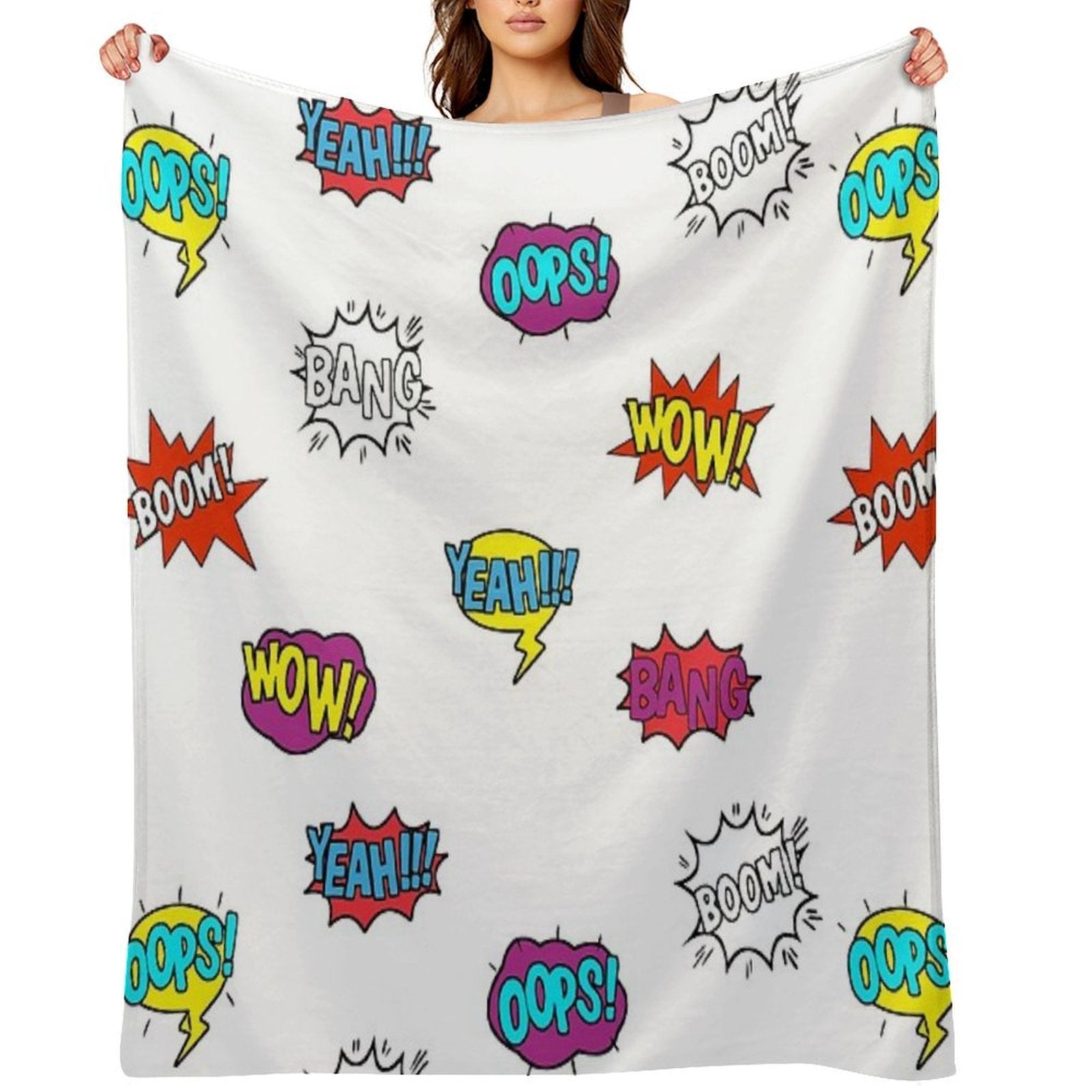 Pop Art Comic Book Style - LBC Eco-conscious Throw Blanket