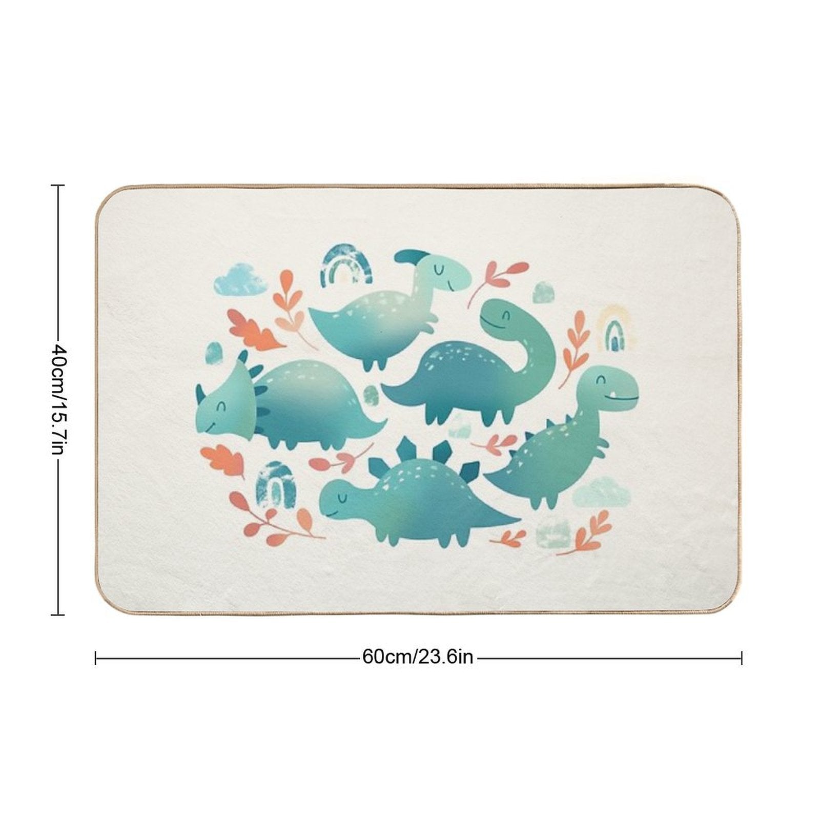 Baby Dinosaurs  Dirt-Trapping Bath Mat