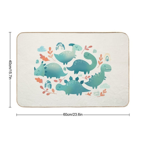 Baby Dinosaurs  Dirt-Trapping Bath Mat