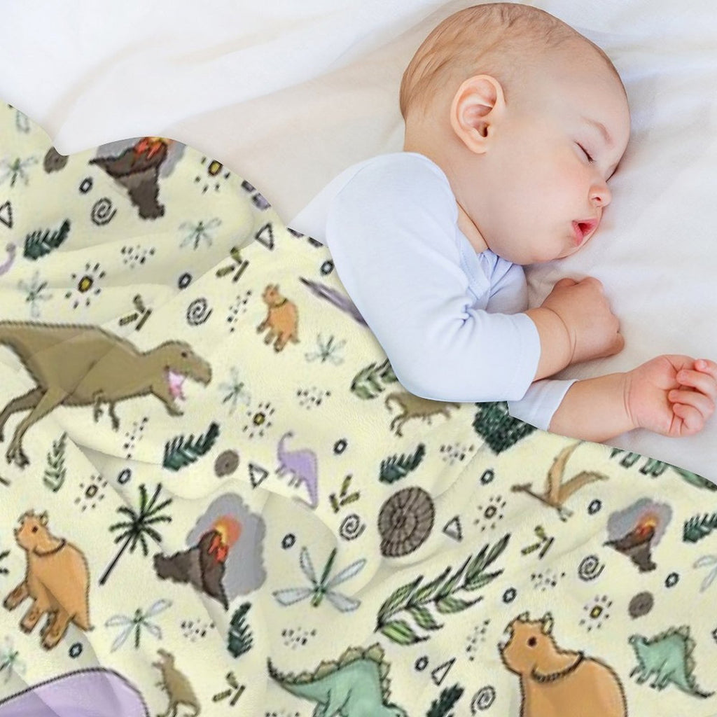 Dinosaurs! Eco-conscious Throw Blanket