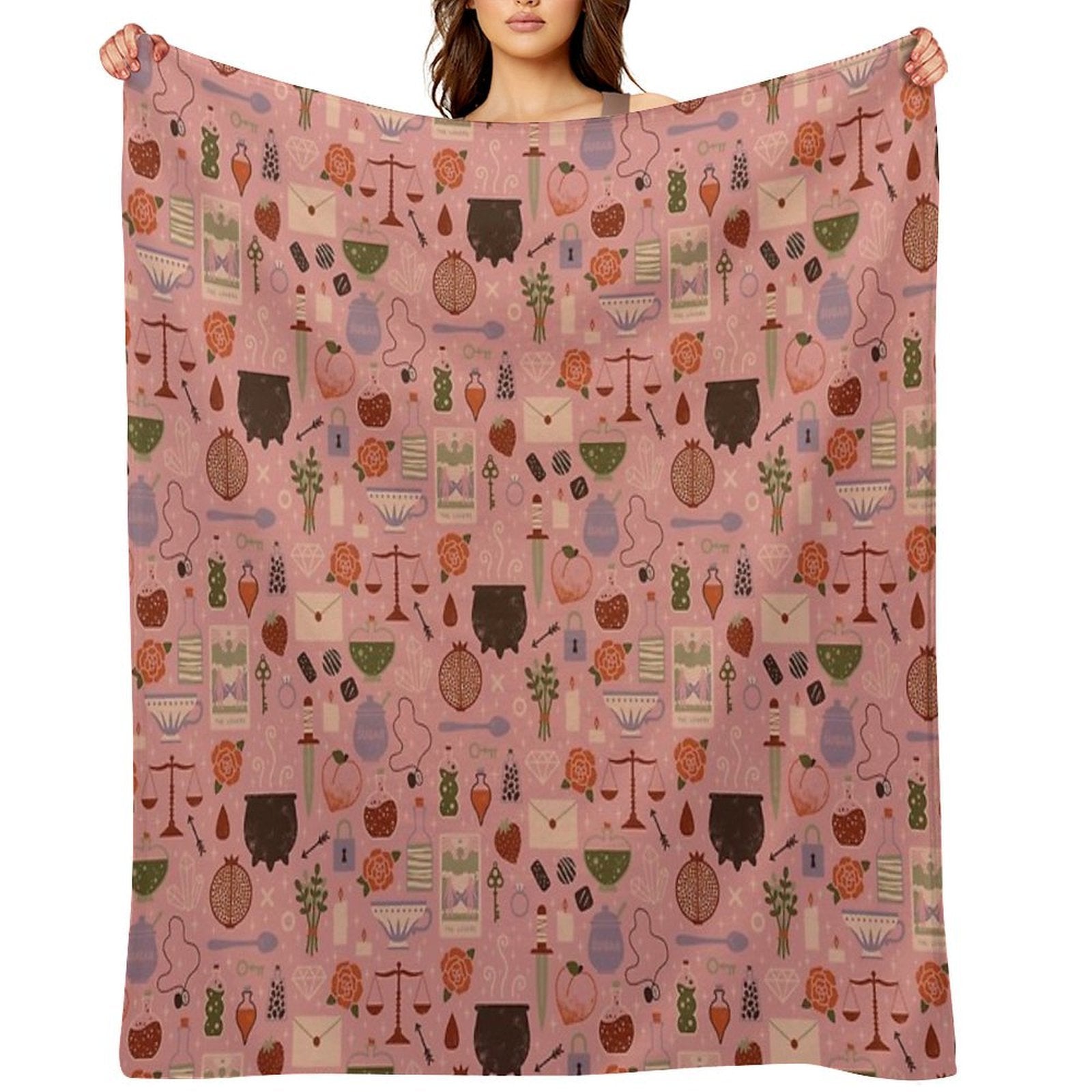 Love Potion Easy Care Throw Blanket