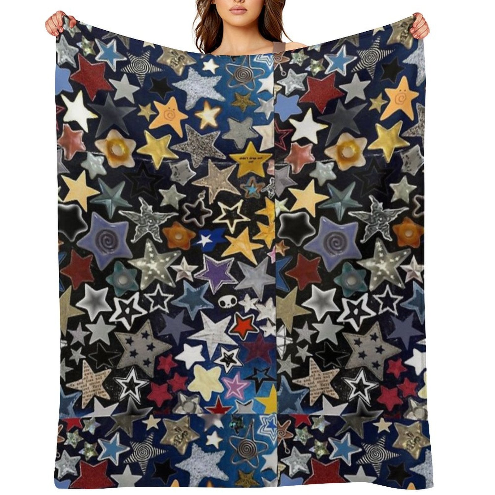 Random Digital Art Inspired by Nature Quick-dry Throw Blanket