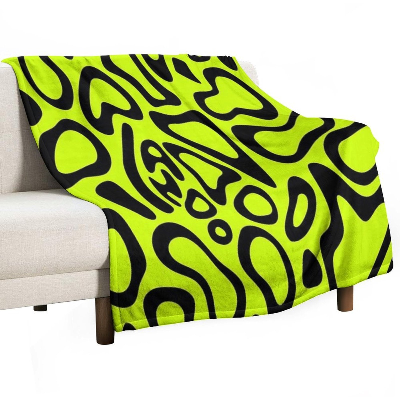 Lando Norris 2024 Helmet Pattern Black Premium Throw Blanket