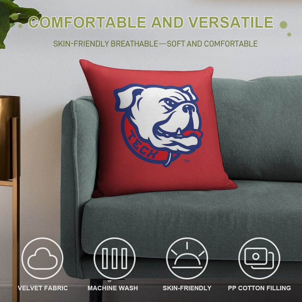 Louisiana Football Soft Decorative Cover Throw Pillow
