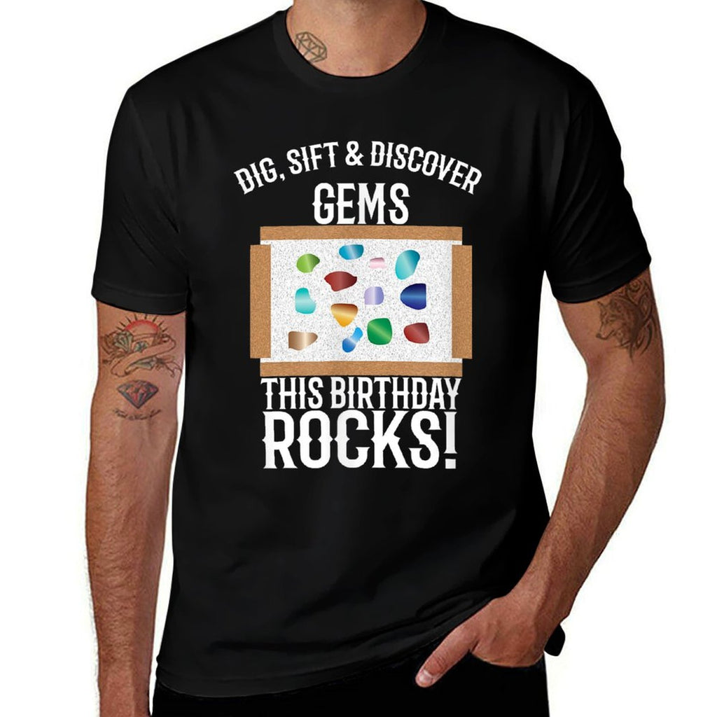 Gem Rock Mining Birthday Party  Soft T-Shirt