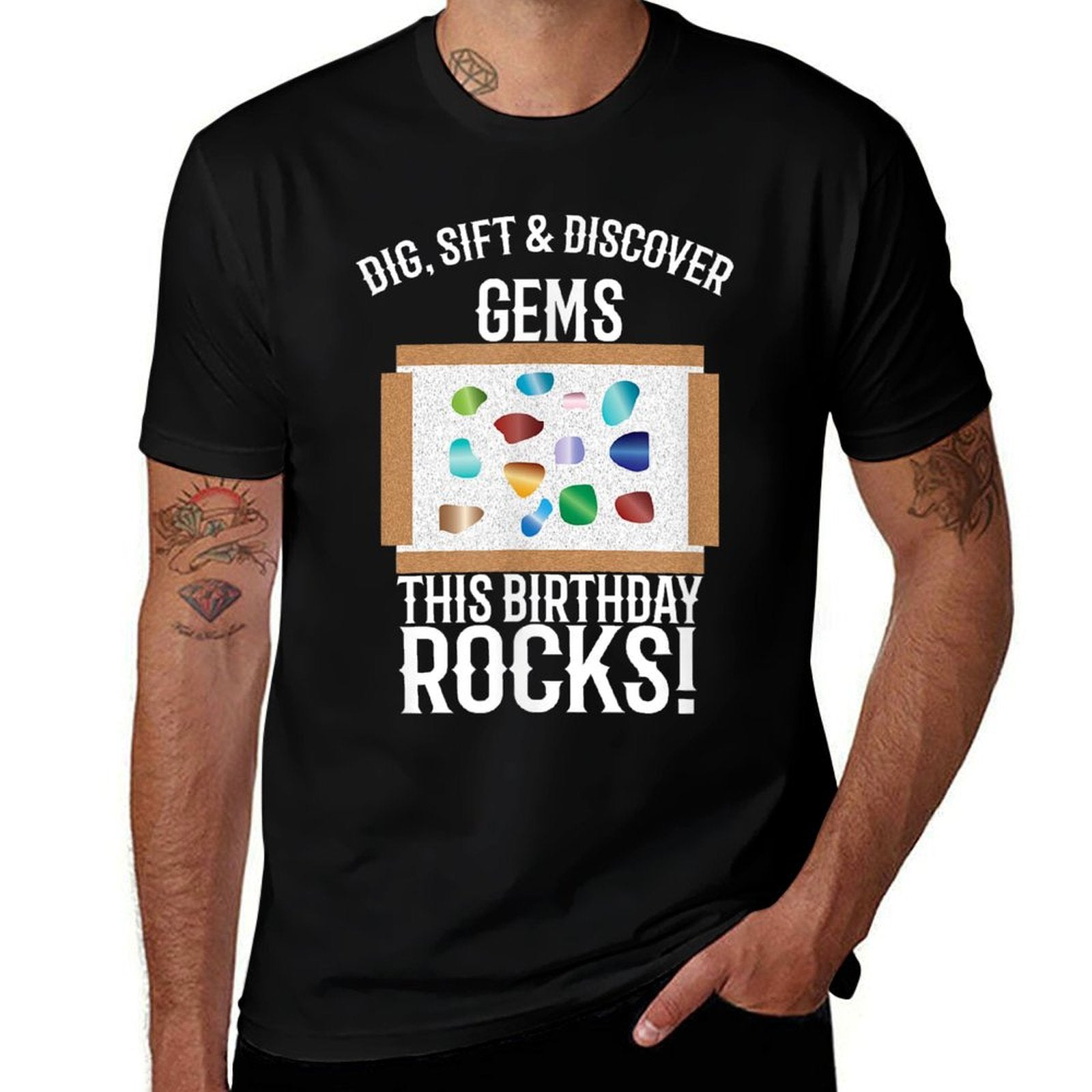 Gem Rock Mining Birthday Party  Soft T-Shirt