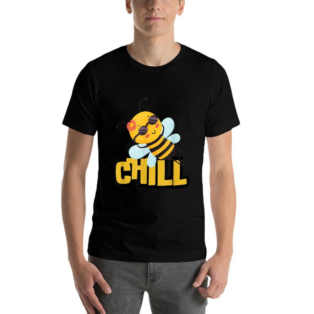Funny Bee Chill Bee Lover Beekeeping Cute  Slim-fit Cut T-Shirt