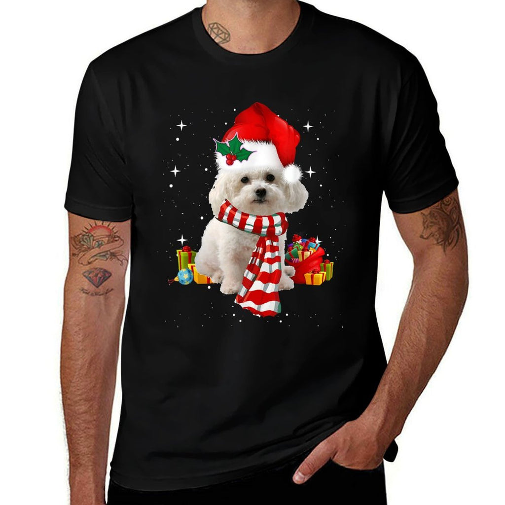 Funny Bichon Frise Christmas  Moisture-wicking T-Shirt