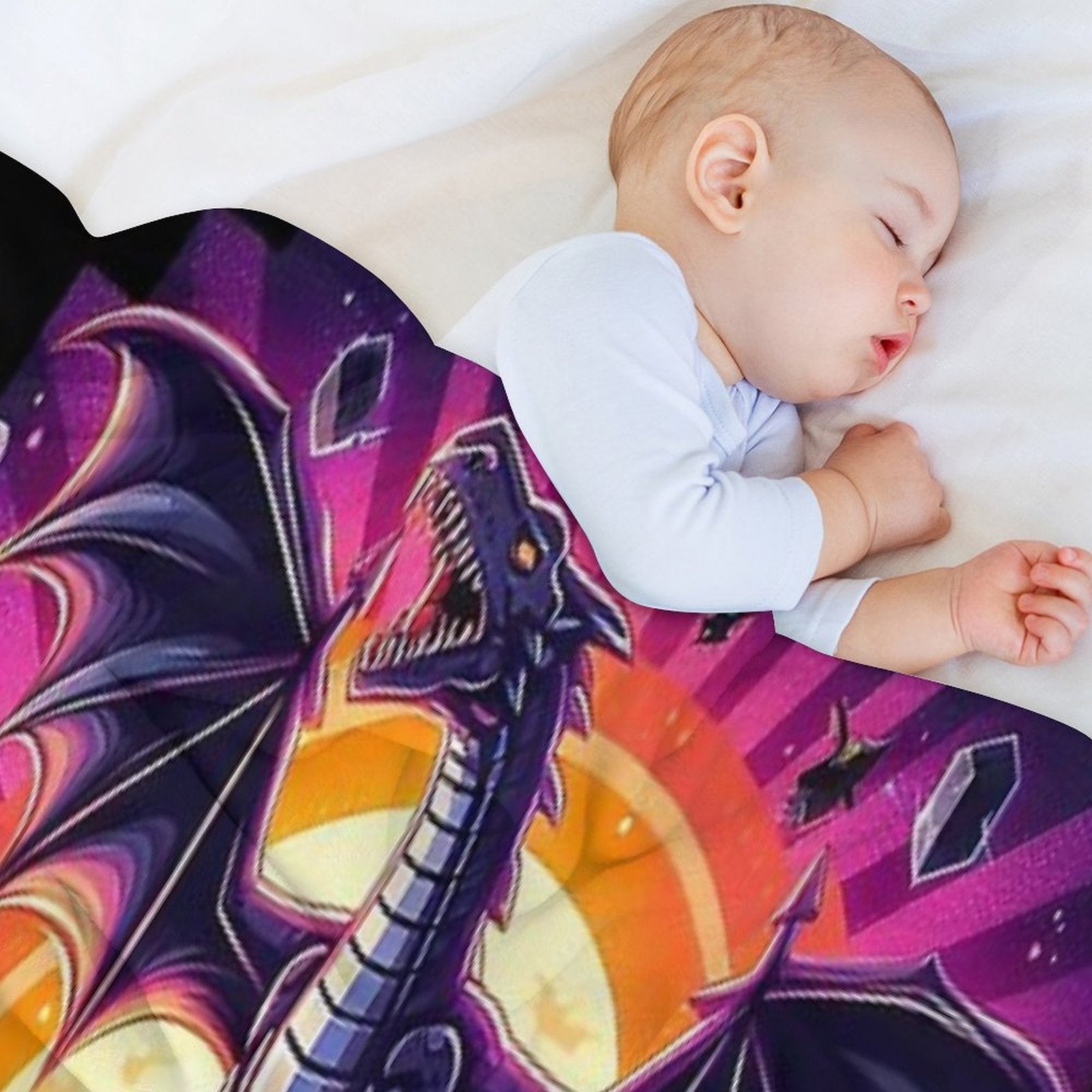 Ender Dragon Wrinkle-free Throw Blanket