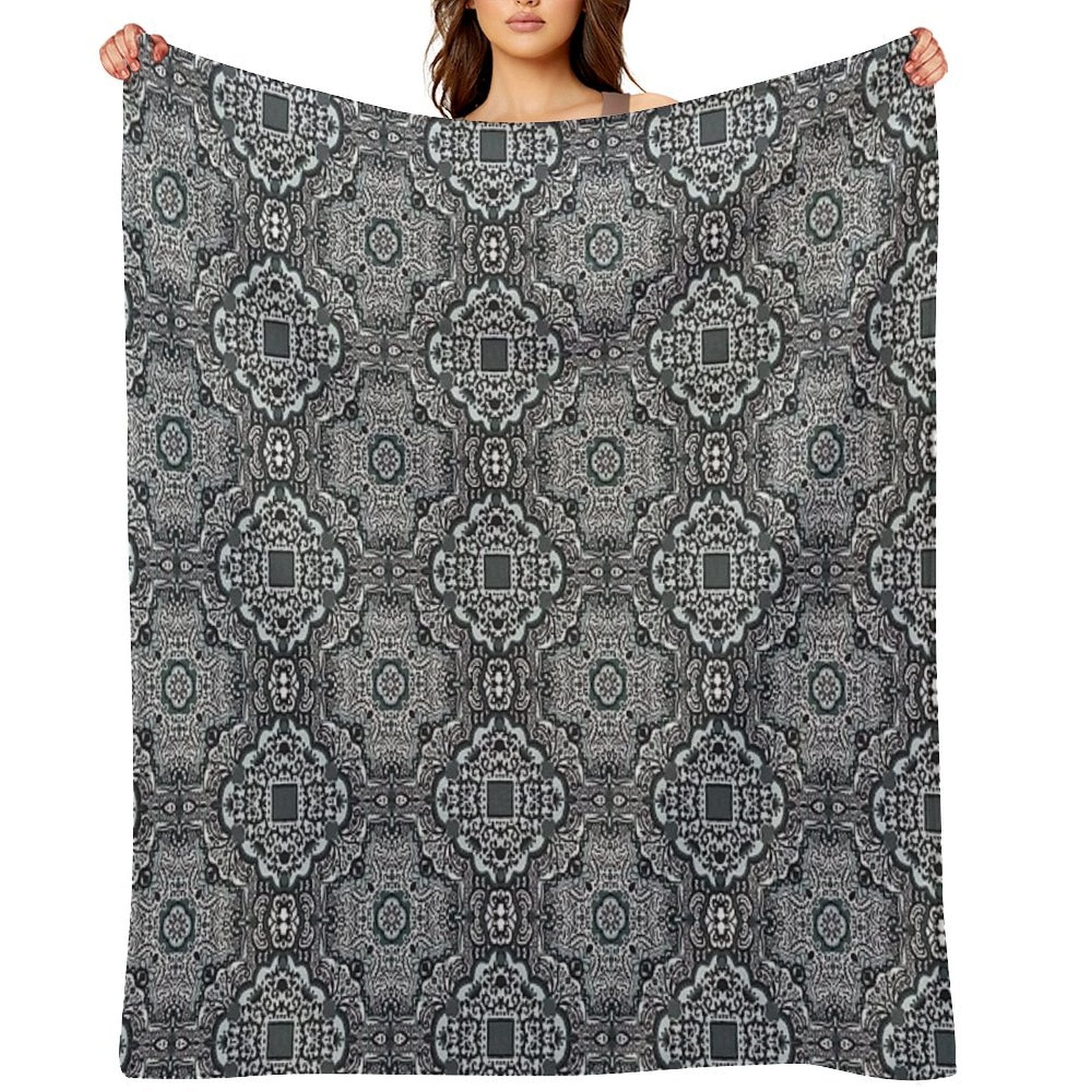 Shades of Gray Travel-friendly Throw Blanket