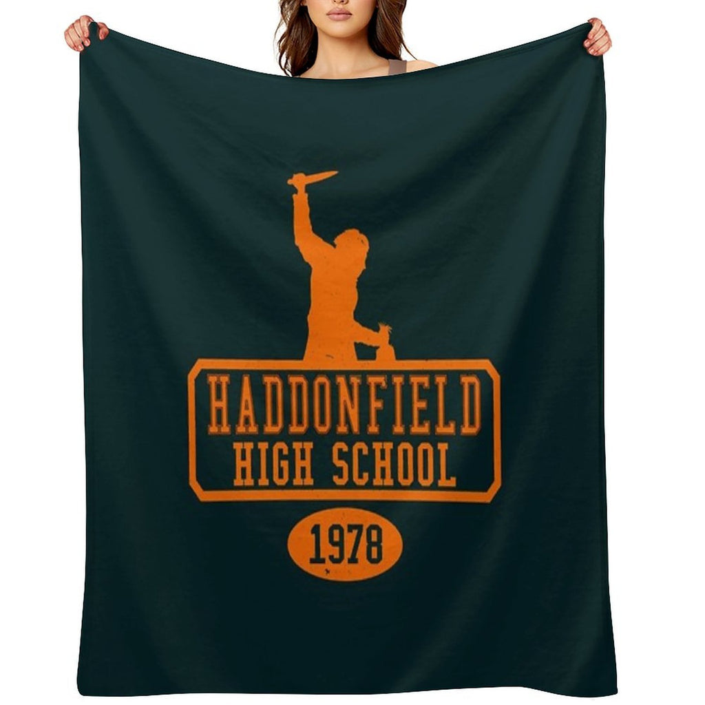 Michael Myers Haddonfield 1978 Sustainable Throw Blanket