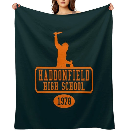 Michael Myers Haddonfield 1978 Sustainable Throw Blanket