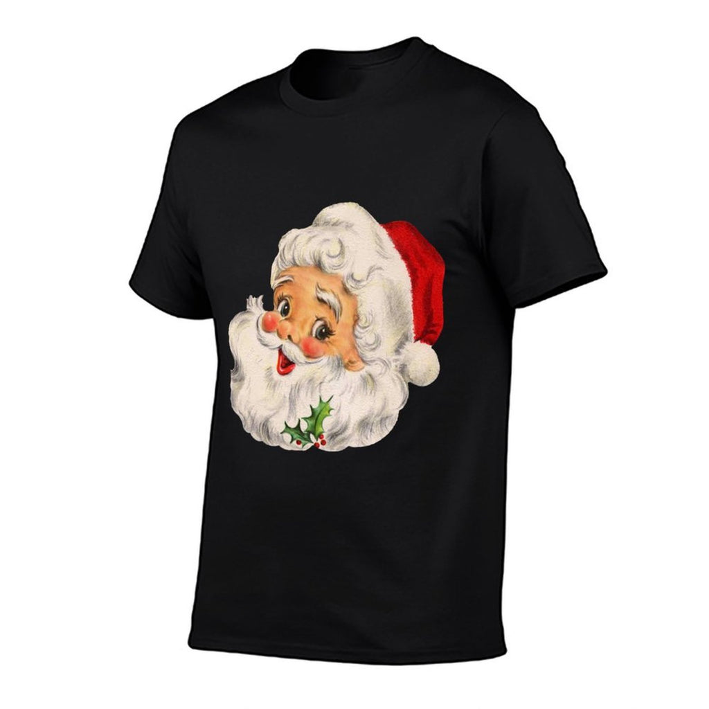 Cool Vintage Christmas Santa Claus Face  Moisture-wicking T-Shirt