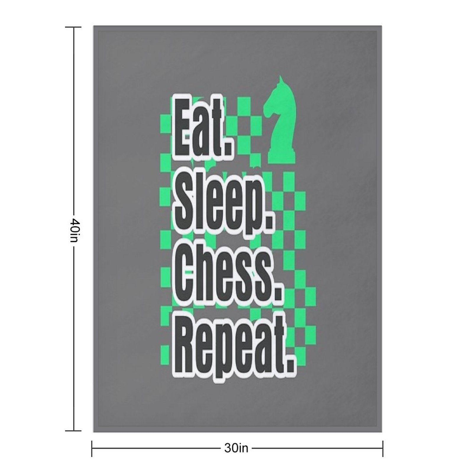 Boys Chess Eat Sleep Chess Repeat Gift Gift-ready Throw Blanket