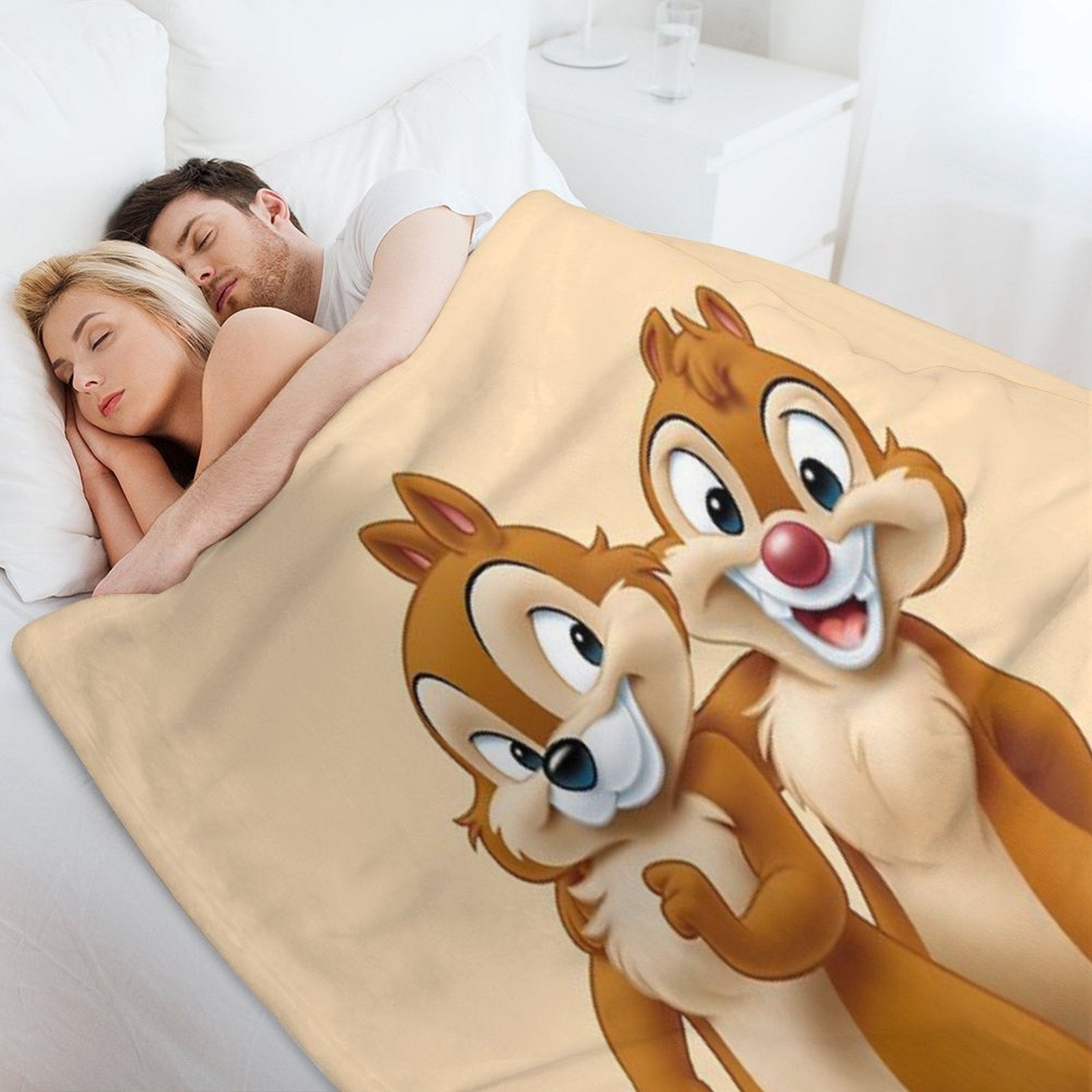 Squirrel, Chip, And Dale Chipmunks Gift-ready Throw Blanket