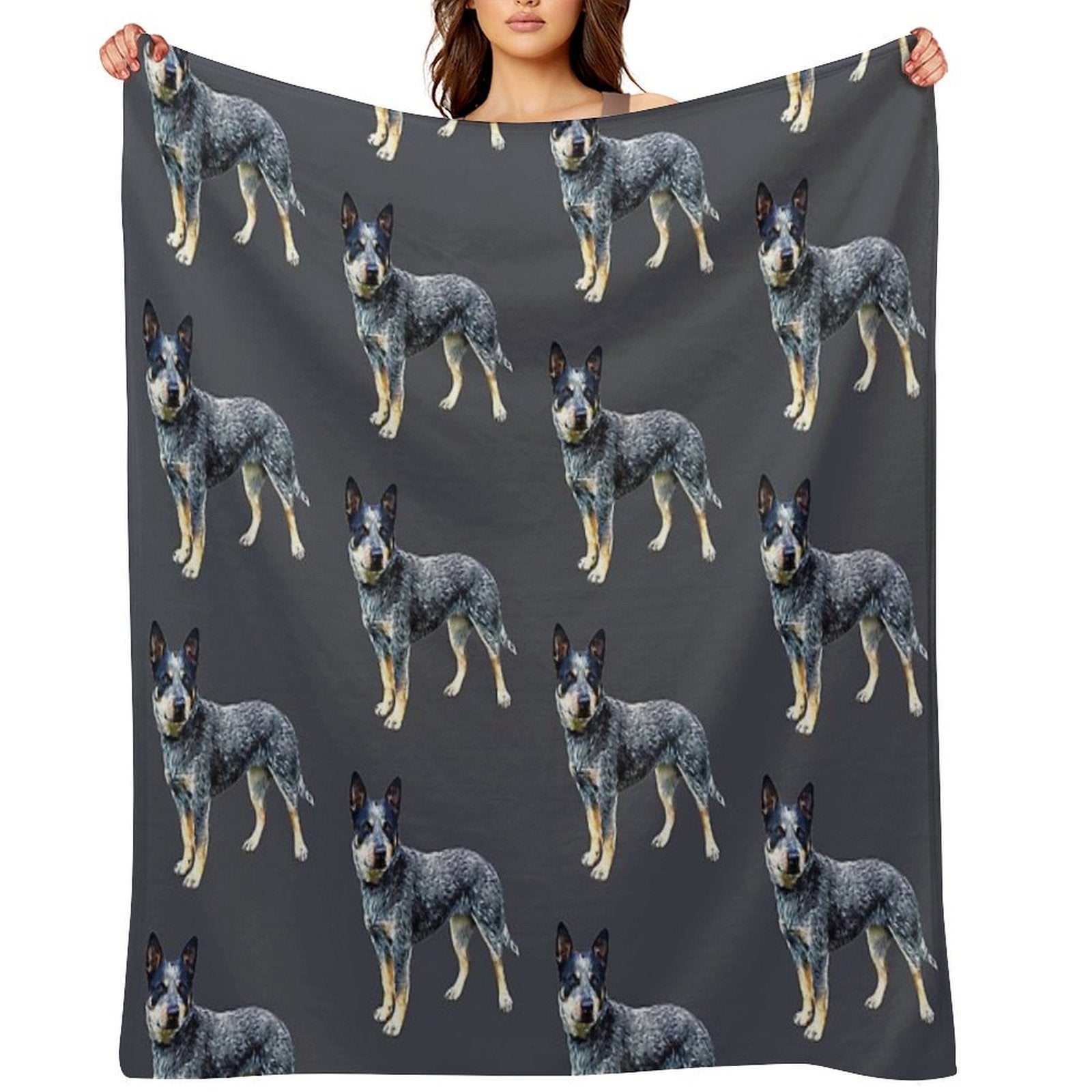Blue Heeler Australian Cattle Dog Comfort Throw Blanket