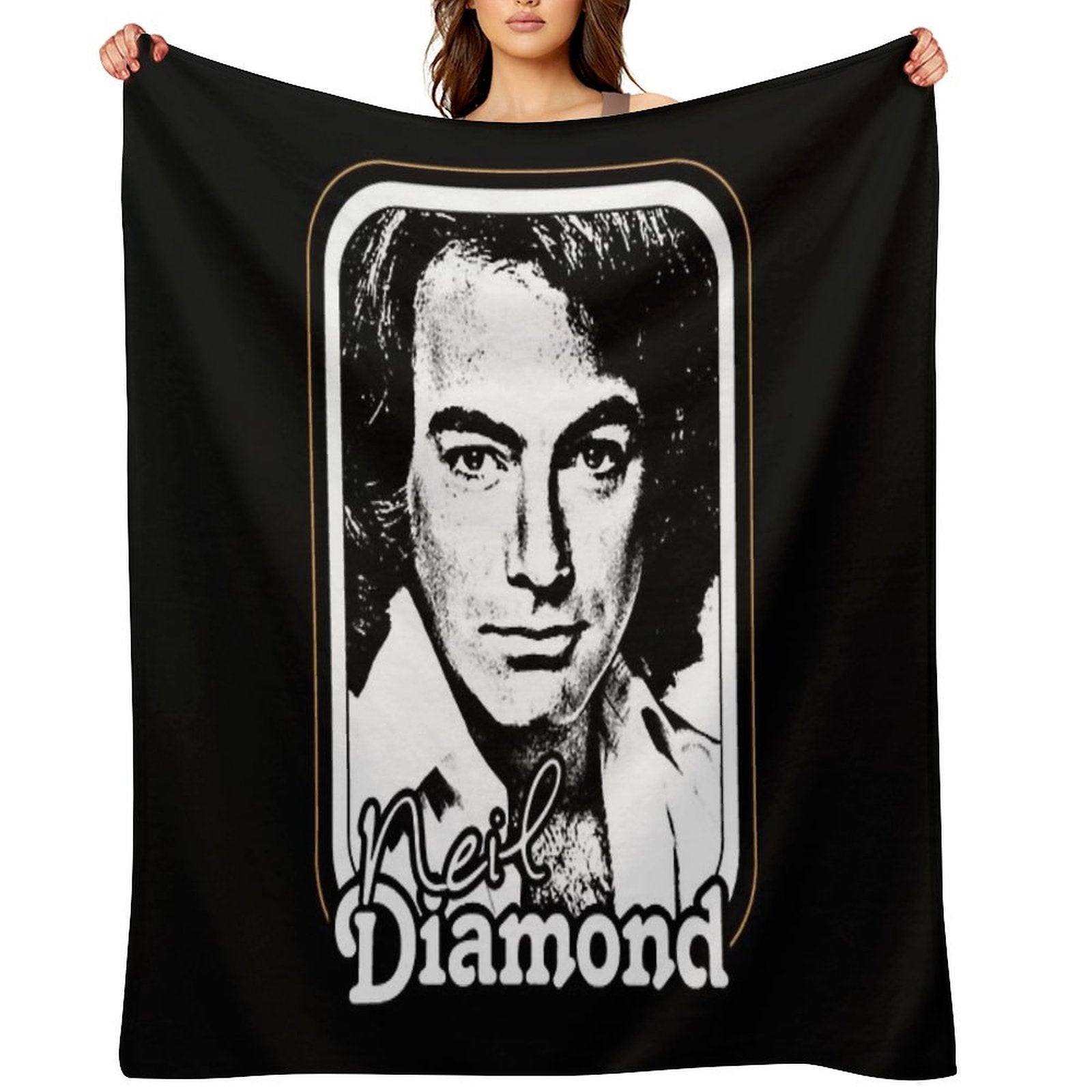 Rétró 1970s Fán Désígn Essential All-season Throw Blanket