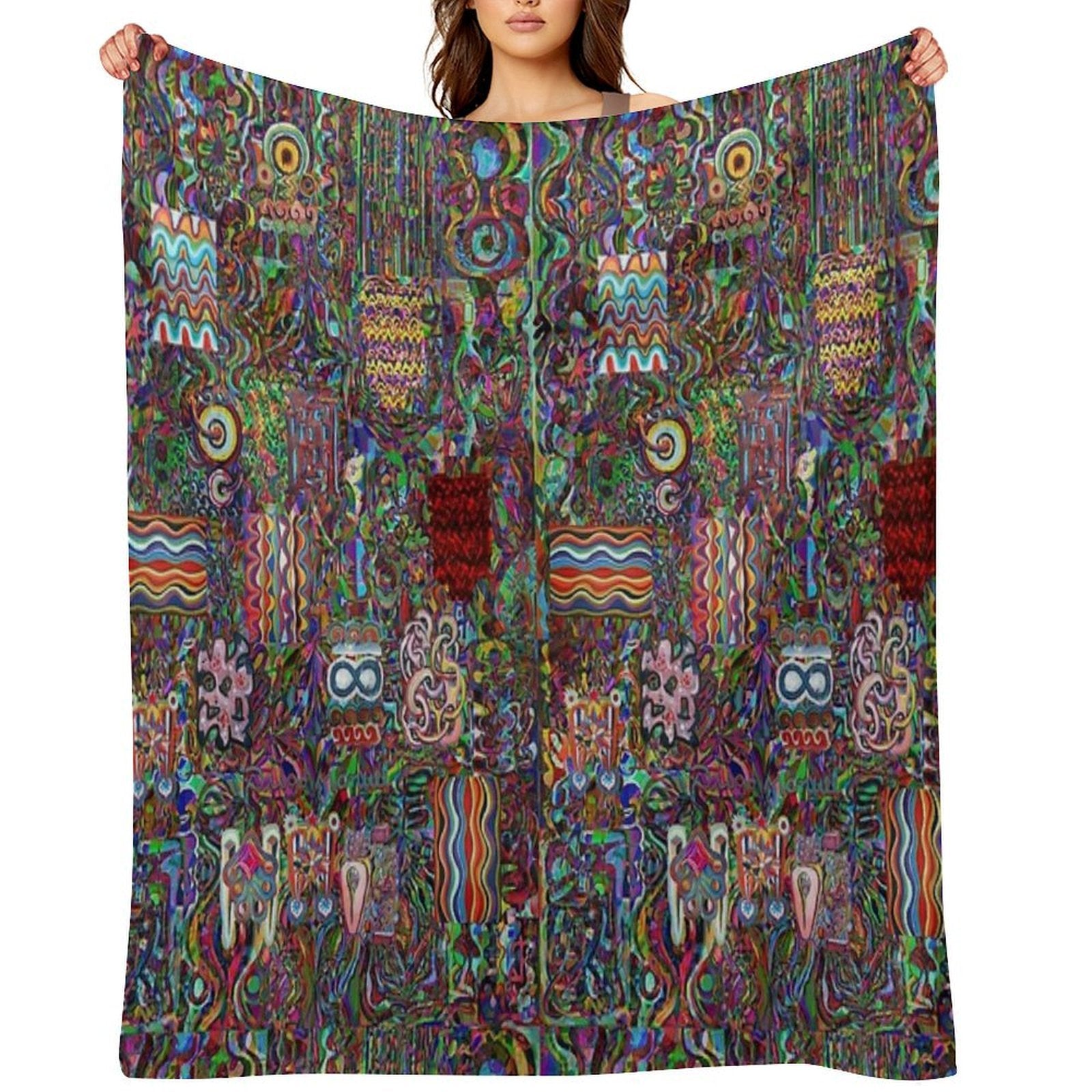 Pop Abstract Compact Throw Blanket