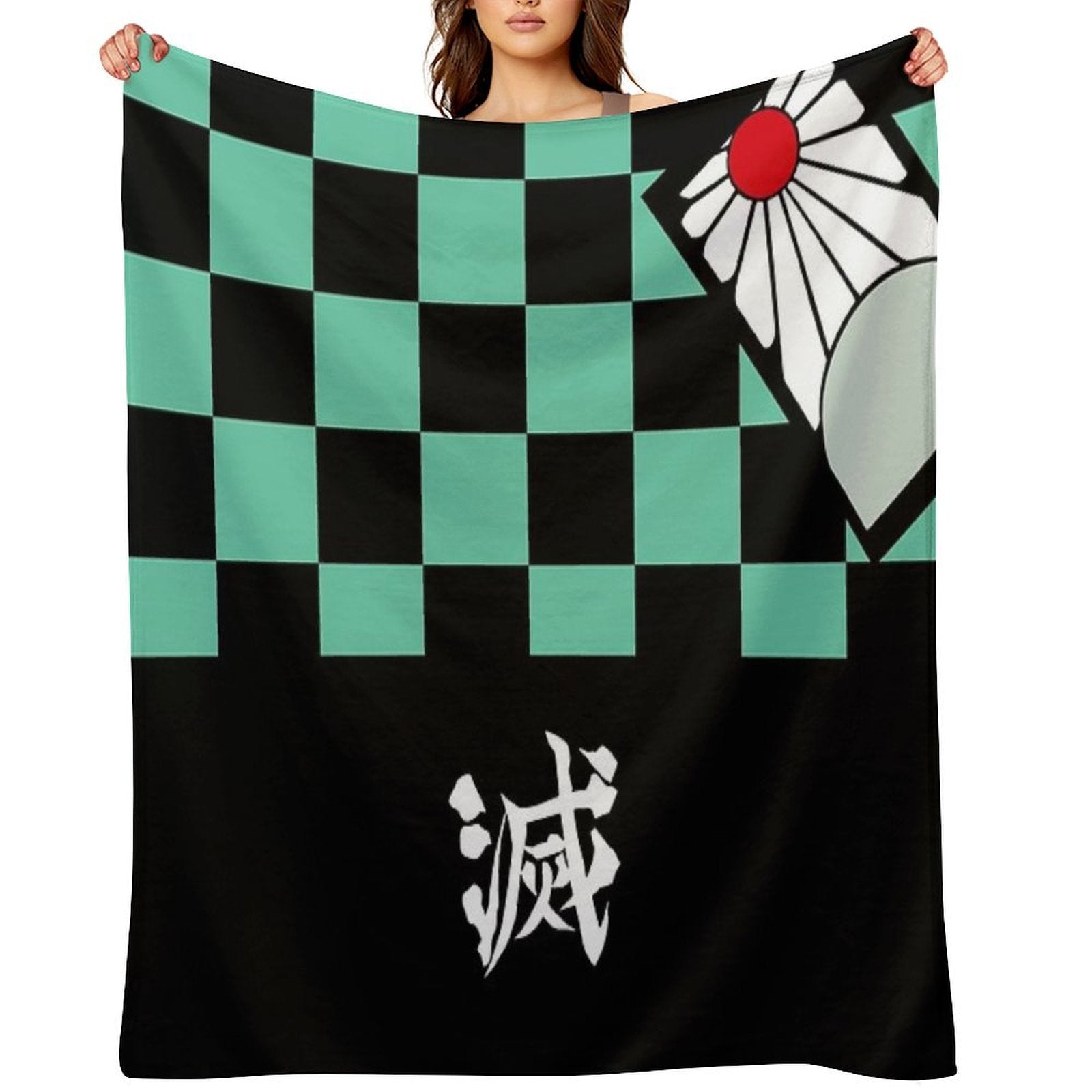 Demon Slayer Tanjiro Kamado Easy Care Throw Blanket