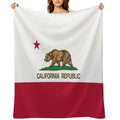 California Republic State Flag of California Premium Throw Blanket