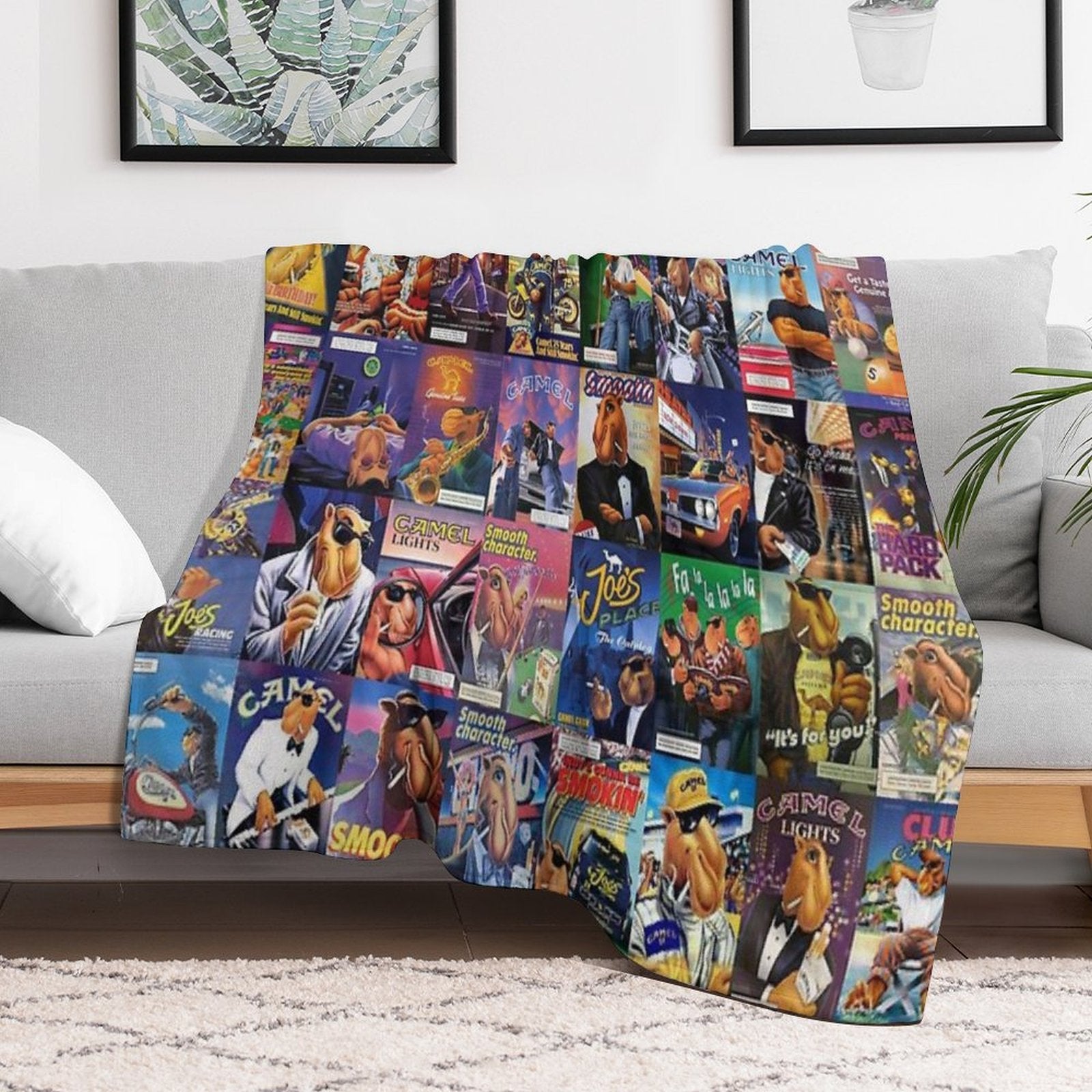 Joe Camel Velvety-soft Throw Blanket