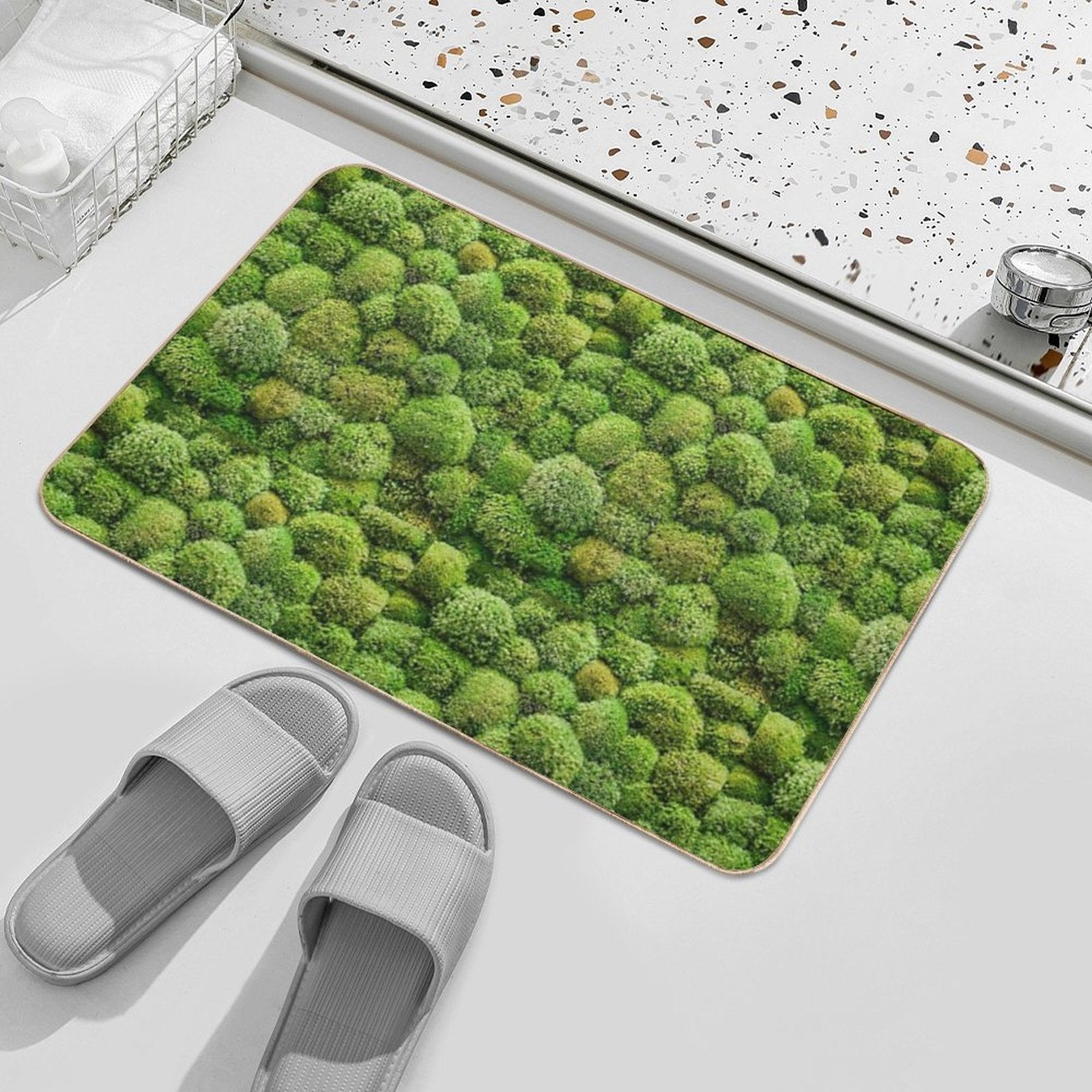 Moss Elegance  Long-Lasting Bath Mat