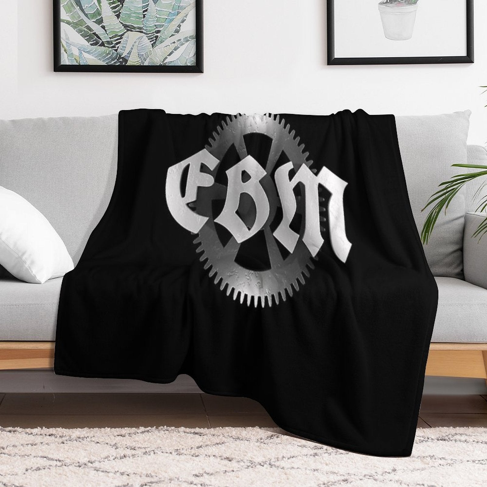 EBM Electronic Body Music Gear Icon Velvety-soft Throw Blanket