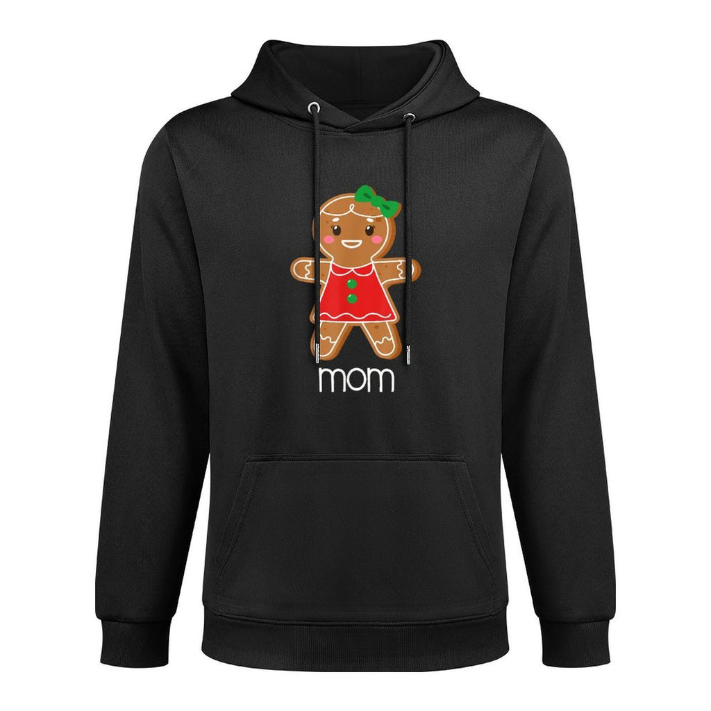 Gingerbread Mom Christmas Matching Pajamas for Family Xmas Relaxed Fit Hoodie
